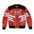 Custom Canada Soccer Sleeve Zip Bomber Jacket Summer 2024 Go Champions Canucks - Wonder Print Shop