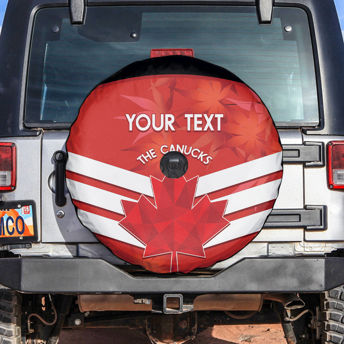 Custom Canada Soccer Spare Tire Cover Summer 2024 Go Champions Canucks - Wonder Print Shop