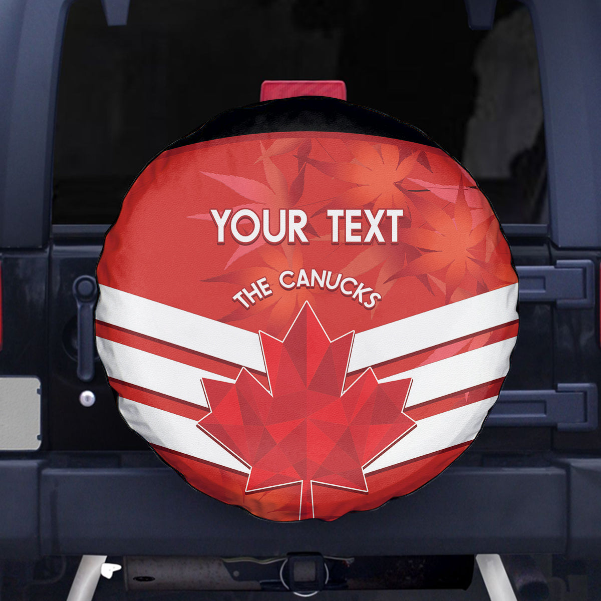 Custom Canada Soccer Spare Tire Cover Summer 2024 Go Champions Canucks - Wonder Print Shop