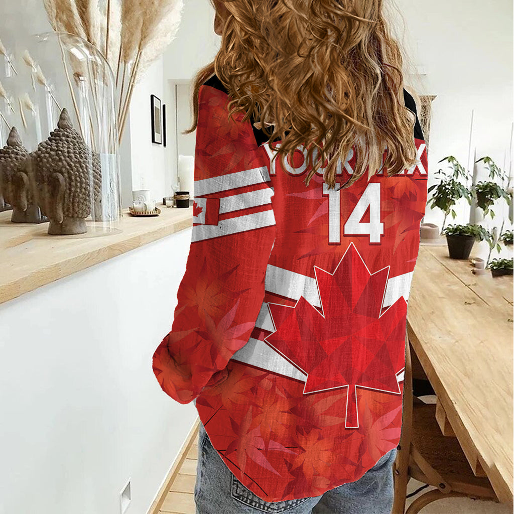 Custom Canada Soccer Women Casual Shirt Summer 2024 Go Champions Canucks - Wonder Print Shop