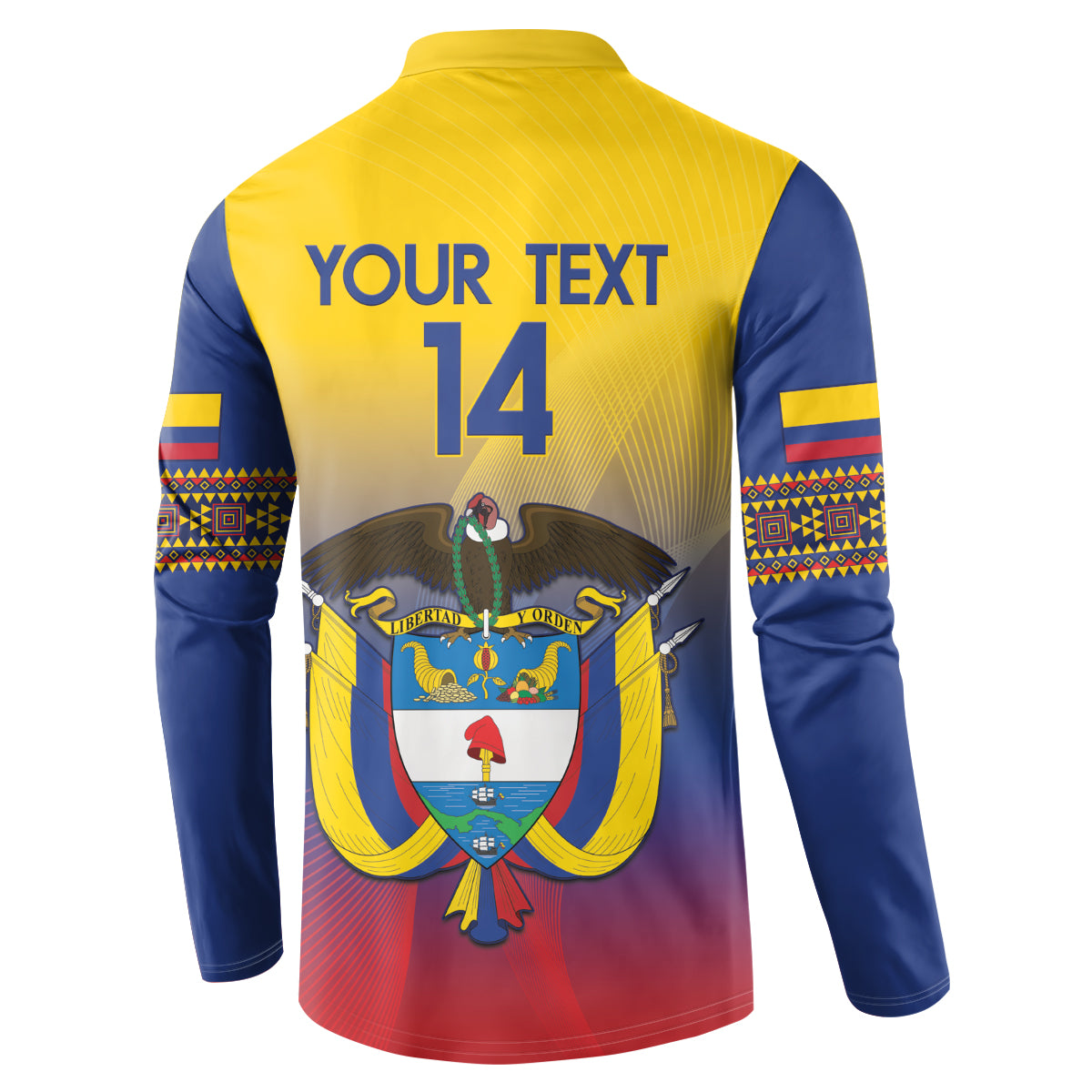 Custom Colombia Football Button Sweatshirt Summer 2024 Las Chicas Superpoderosas - Wonder Print Shop
