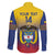 Custom Colombia Football Family Matching Off The Shoulder Long Sleeve Dress and Hawaiian Shirt Summer 2024 Las Chicas Superpoderosas - Wonder Print Shop