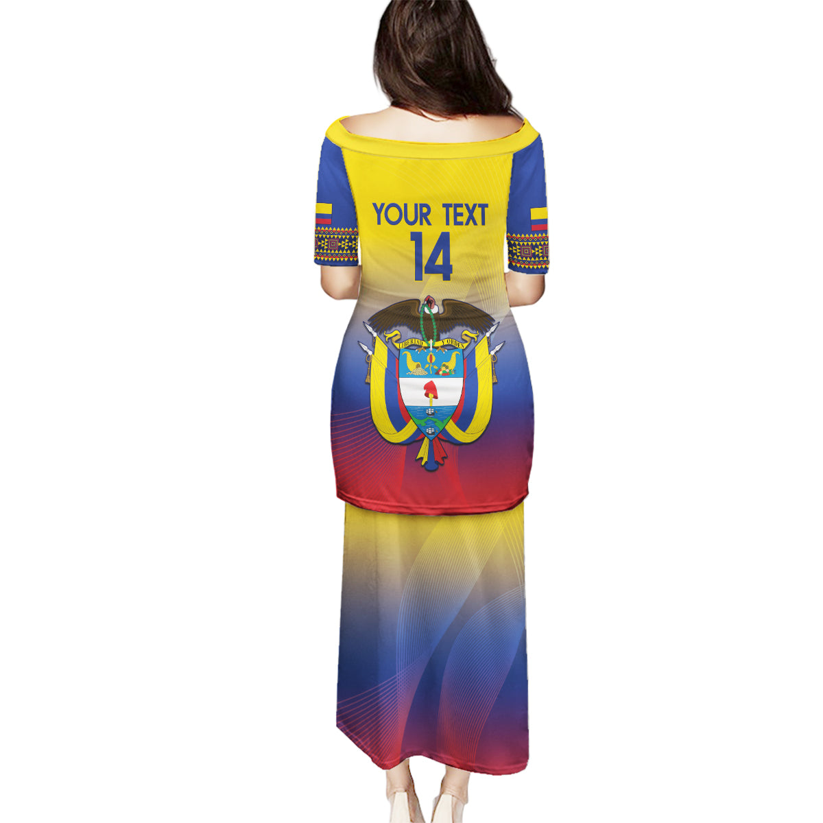Custom Colombia Football Family Matching Puletasi and Hawaiian Shirt Summer 2024 Las Chicas Superpoderosas - Wonder Print Shop