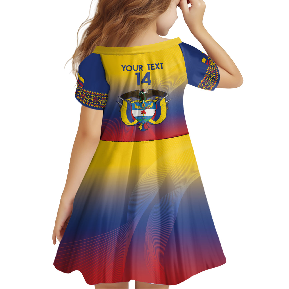Custom Colombia Football Family Matching Summer Maxi Dress and Hawaiian Shirt Summer 2024 Las Chicas Superpoderosas - Wonder Print Shop