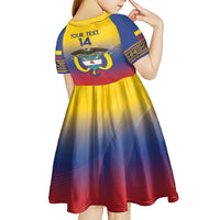 Custom Colombia Football Kid Short Sleeve Dress Summer 2024 Las Chicas Superpoderosas - Wonder Print Shop
