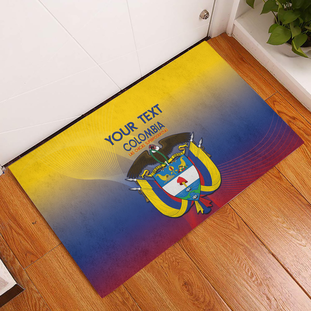 Custom Colombia Football Rubber Doormat Summer 2024 Las Chicas Superpoderosas - Wonder Print Shop