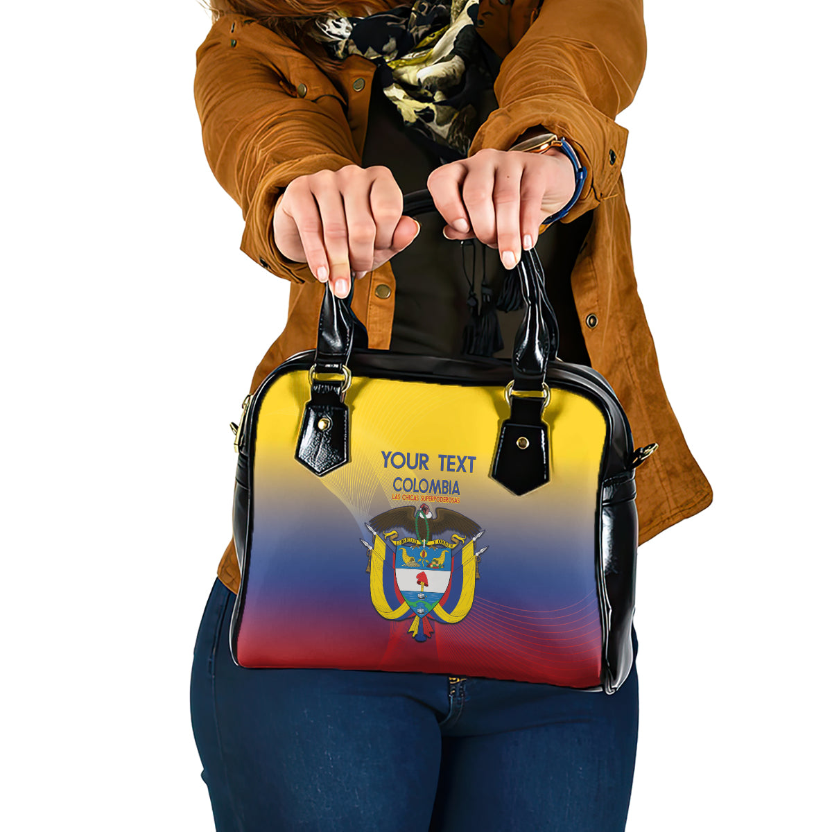Custom Colombia Football Shoulder Handbag Summer 2024 Olympic Las Chicas Superpoderosas