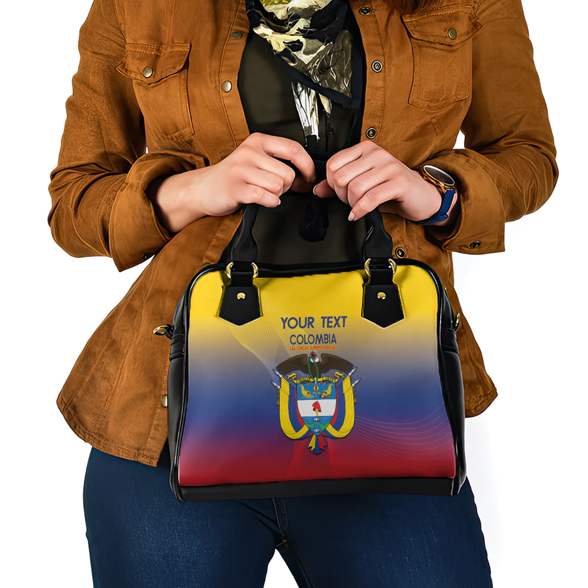 Custom Colombia Football Shoulder Handbag Summer 2024 Olympic Las Chicas Superpoderosas