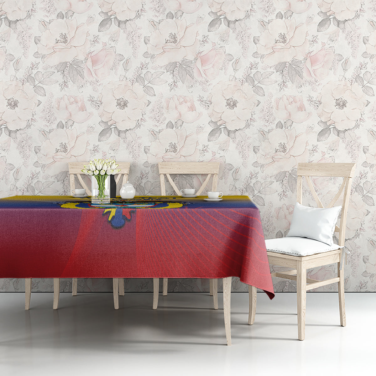Custom Colombia Football Tablecloth Summer 2024 Las Chicas Superpoderosas - Wonder Print Shop