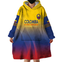 Custom Colombia Football Wearable Blanket Hoodie Summer 2024 Las Chicas Superpoderosas - Wonder Print Shop