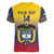 Custom Colombia Football Women V-Neck T-Shirt Summer 2024 Las Chicas Superpoderosas - Wonder Print Shop