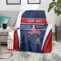 Custom France Football Blanket Summer 2024 Olympic Les Bleues