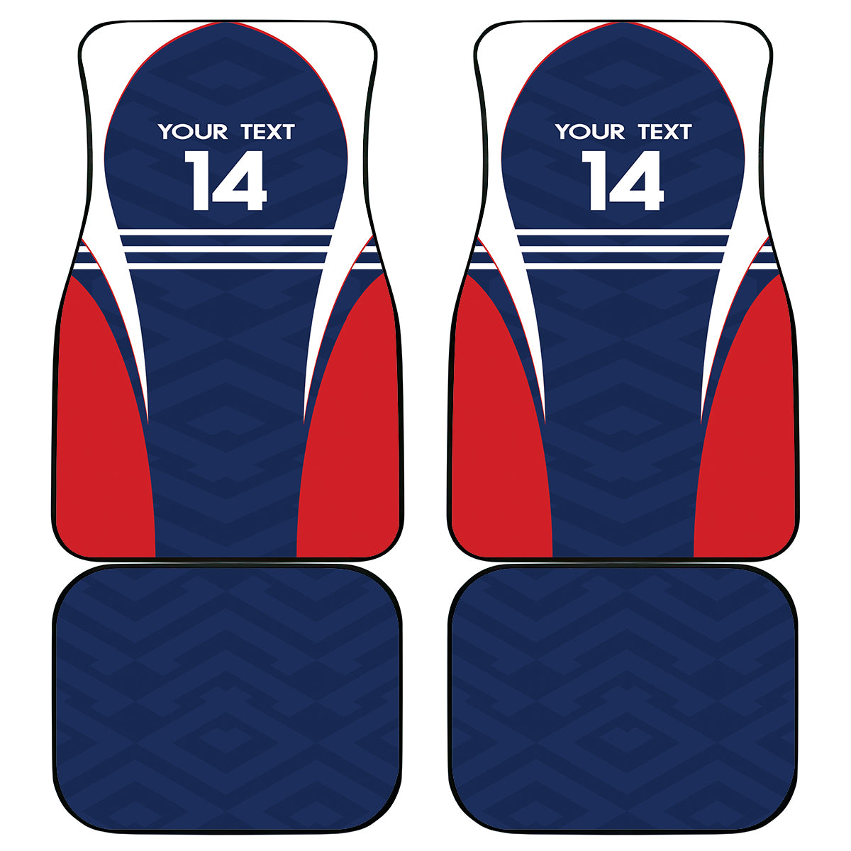 Custom France Football Car Mats Summer 2024 Les Bleues - Wonder Print Shop