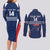 Custom France Football Couples Matching Long Sleeve Bodycon Dress and Long Sleeve Button Shirt Summer 2024 Les Bleues - Wonder Print Shop