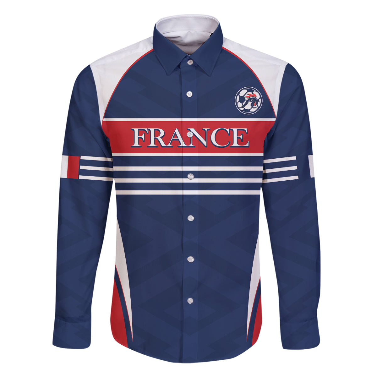 Custom France Football Family Matching Long Sleeve Bodycon Dress and Hawaiian Shirt Summer 2024 Les Bleues - Wonder Print Shop