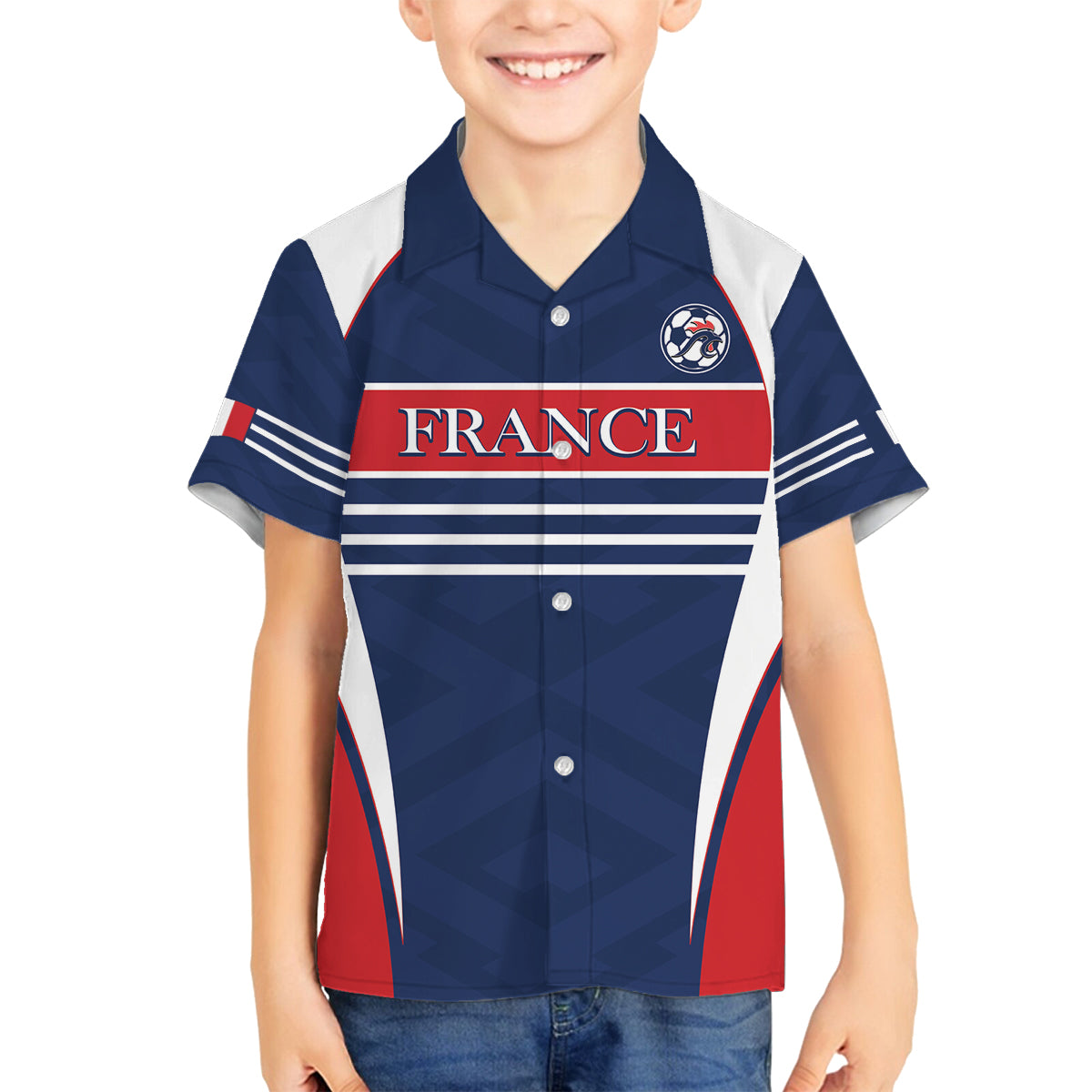 Custom France Football Family Matching Long Sleeve Bodycon Dress and Hawaiian Shirt Summer 2024 Les Bleues - Wonder Print Shop