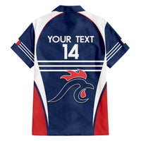 Custom France Football Family Matching Off Shoulder Short Dress and Hawaiian Shirt Summer 2024 Les Bleues - Wonder Print Shop