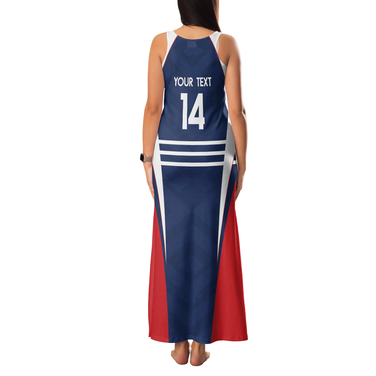 Custom France Football Family Matching Tank Maxi Dress and Hawaiian Shirt Summer 2024 Les Bleues - Wonder Print Shop