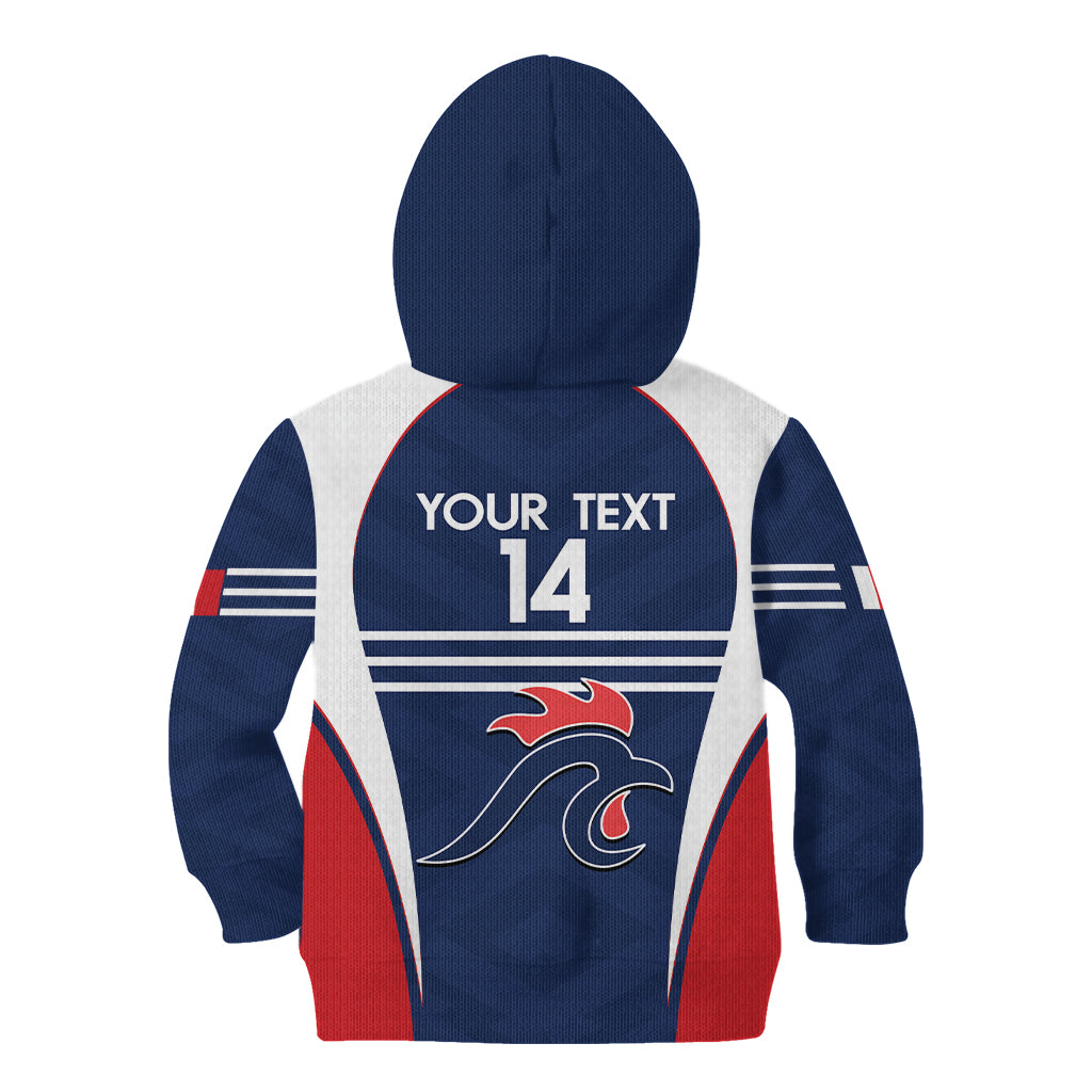 Custom France Football Kid Hoodie Summer 2024 Les Bleues - Wonder Print Shop