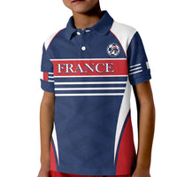 Custom France Football Kid Polo Shirt Summer 2024 Les Bleues - Wonder Print Shop