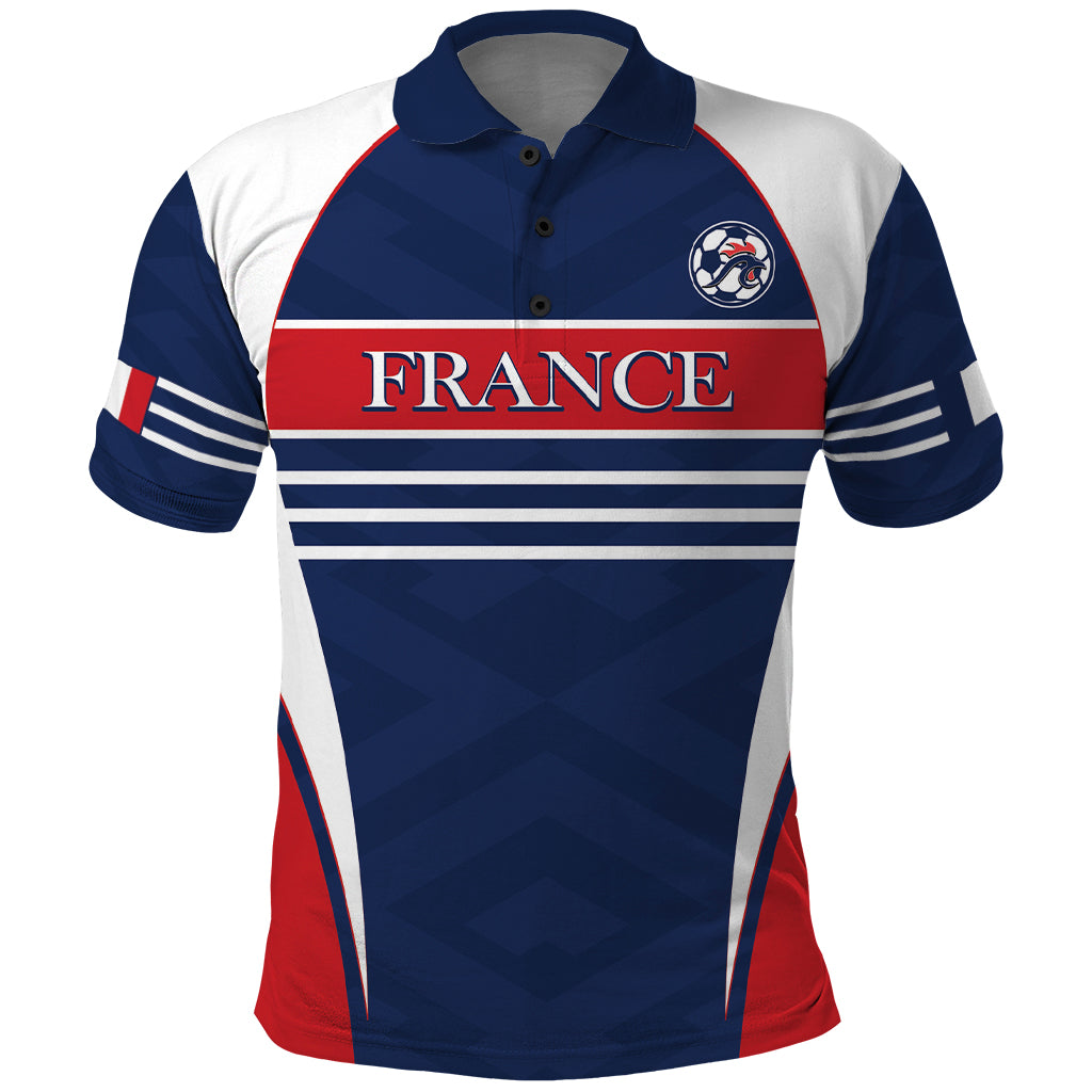 Custom France Football Polo Shirt Summer 2024 Olympic Les Bleues