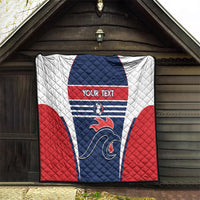 Custom France Football Quilt Summer 2024 Les Bleues - Wonder Print Shop