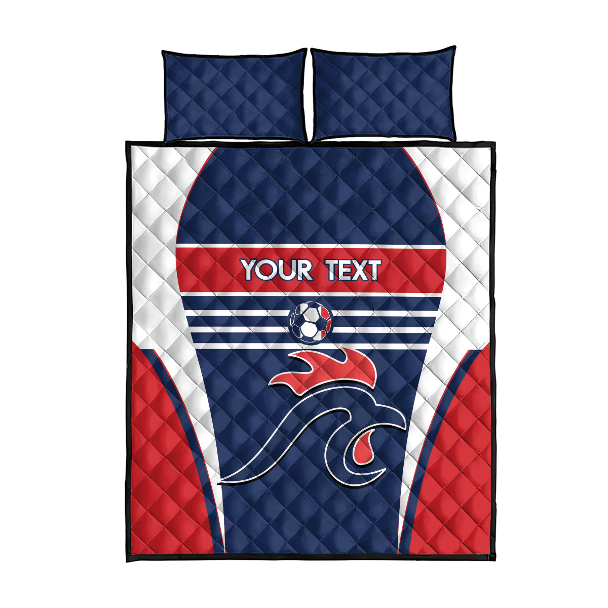 Custom France Football Quilt Bed Set Summer 2024 Les Bleues - Wonder Print Shop