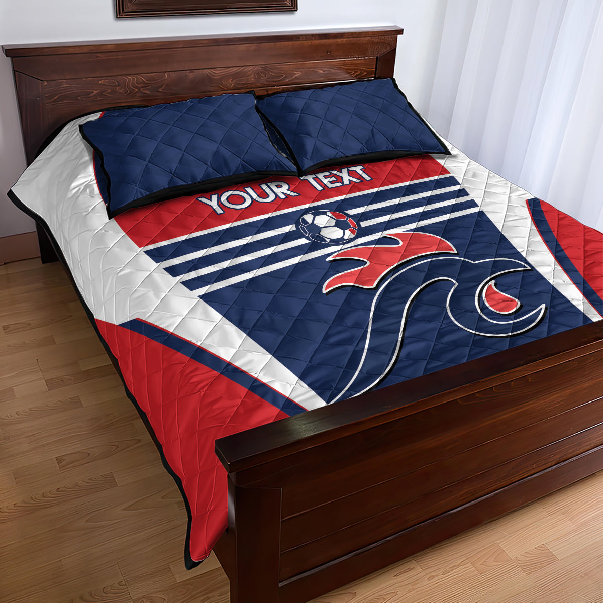 Custom France Football Quilt Bed Set Summer 2024 Les Bleues - Wonder Print Shop