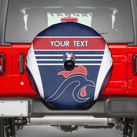 Custom France Football Spare Tire Cover Summer 2024 Les Bleues - Wonder Print Shop