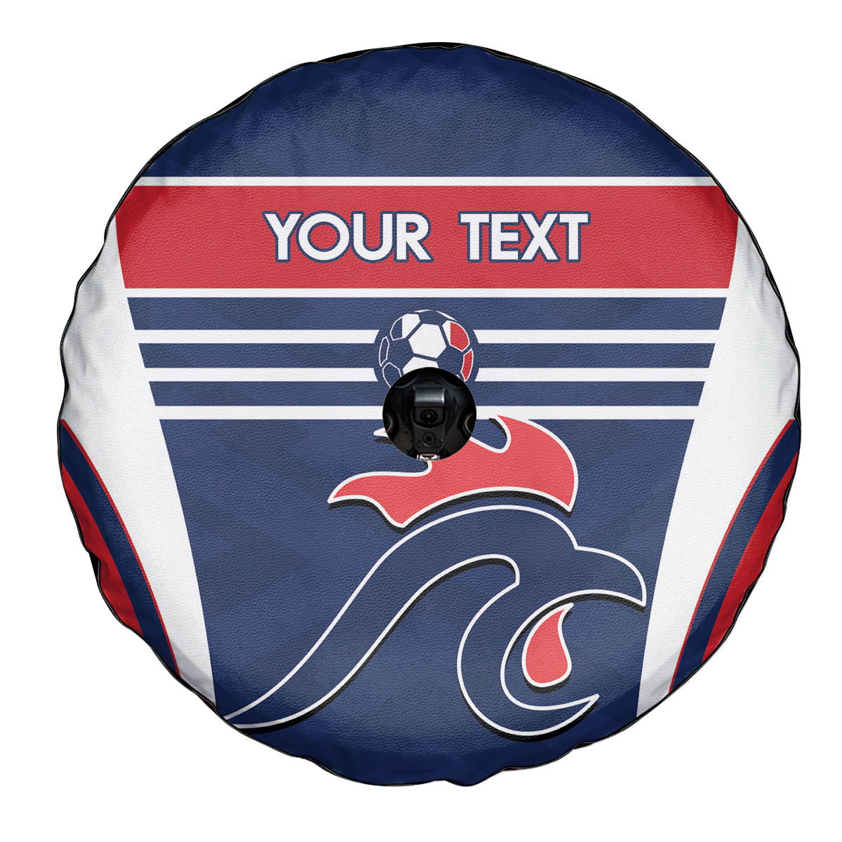 Custom France Football Spare Tire Cover Summer 2024 Les Bleues - Wonder Print Shop