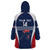 Custom France Football Wearable Blanket Hoodie Summer 2024 Les Bleues - Wonder Print Shop