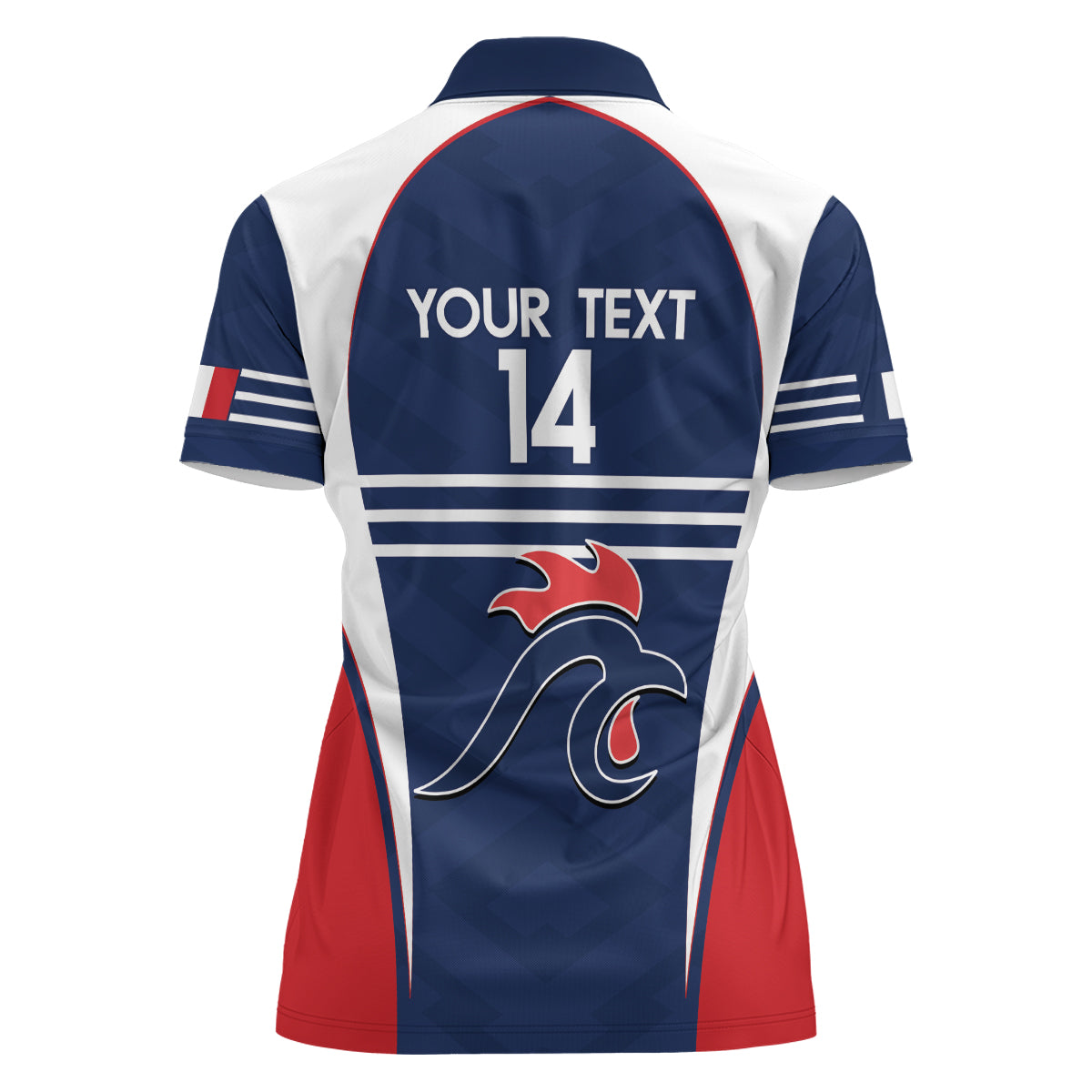 Custom France Football Women Polo Shirt Summer 2024 Les Bleues - Wonder Print Shop
