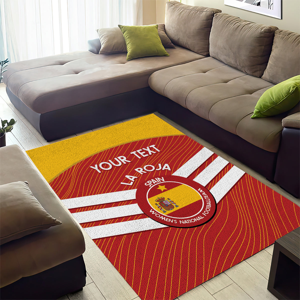Custom Spain Football Area Rug Summer 2024 La Roja - Wonder Print Shop