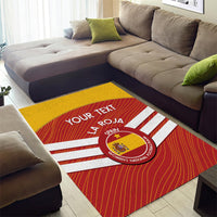 Custom Spain Football Area Rug Summer 2024 La Roja - Wonder Print Shop