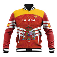 Custom Spain Football Baseball Jacket Summer 2024 La Roja - Wonder Print Shop