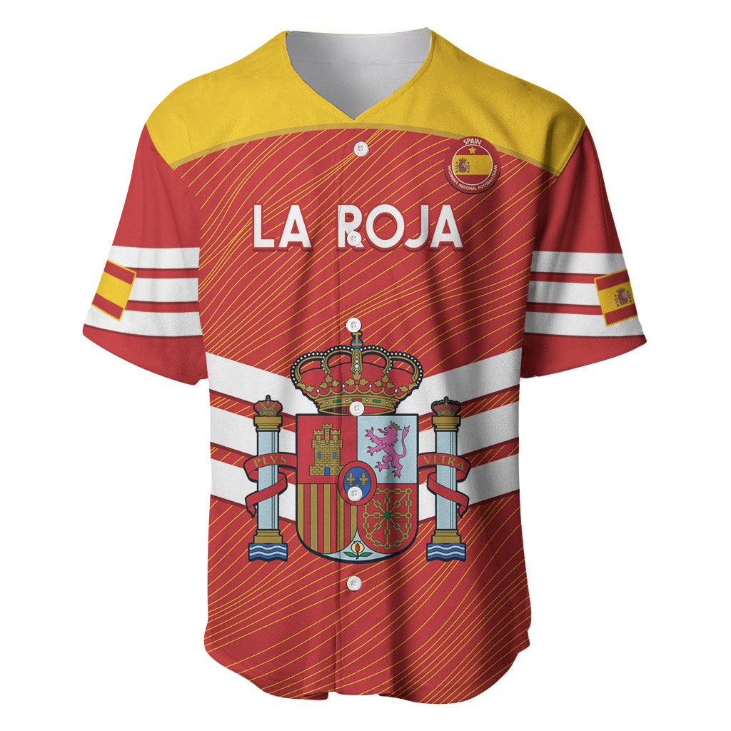 Custom Spain Football Baseball Jersey Summer 2024 La Roja - Wonder Print Shop