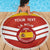 Custom Spain Football Beach Blanket Summer 2024 La Roja - Wonder Print Shop