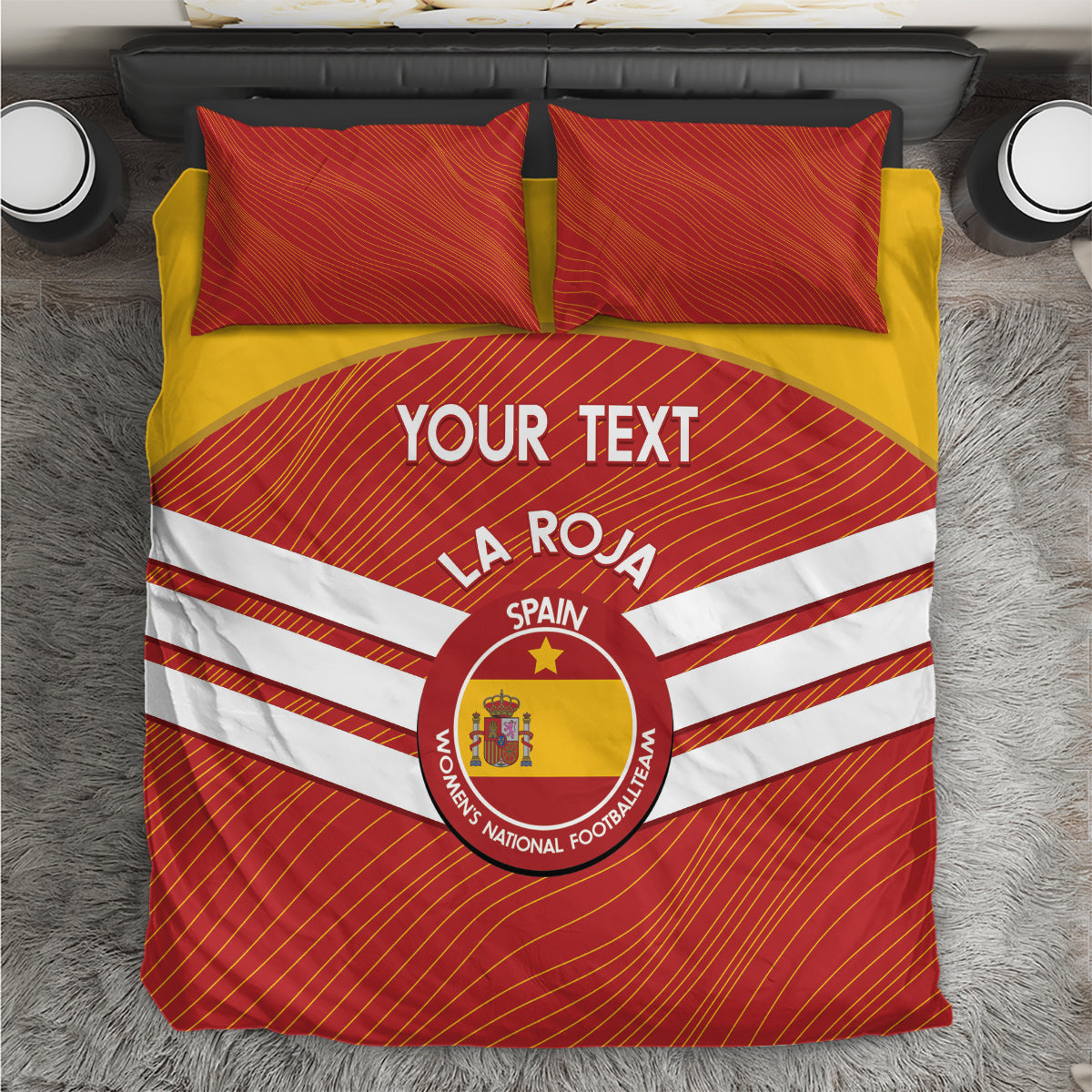 Custom Spain Football Bedding Set Summer 2024 La Roja - Wonder Print Shop