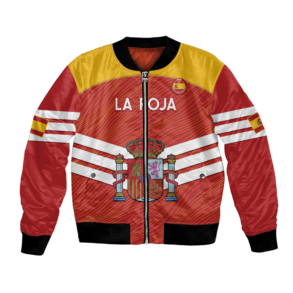 Custom Spain Football Bomber Jacket Summer 2024 La Roja - Wonder Print Shop