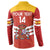 Custom Spain Football Button Sweatshirt Summer 2024 La Roja - Wonder Print Shop