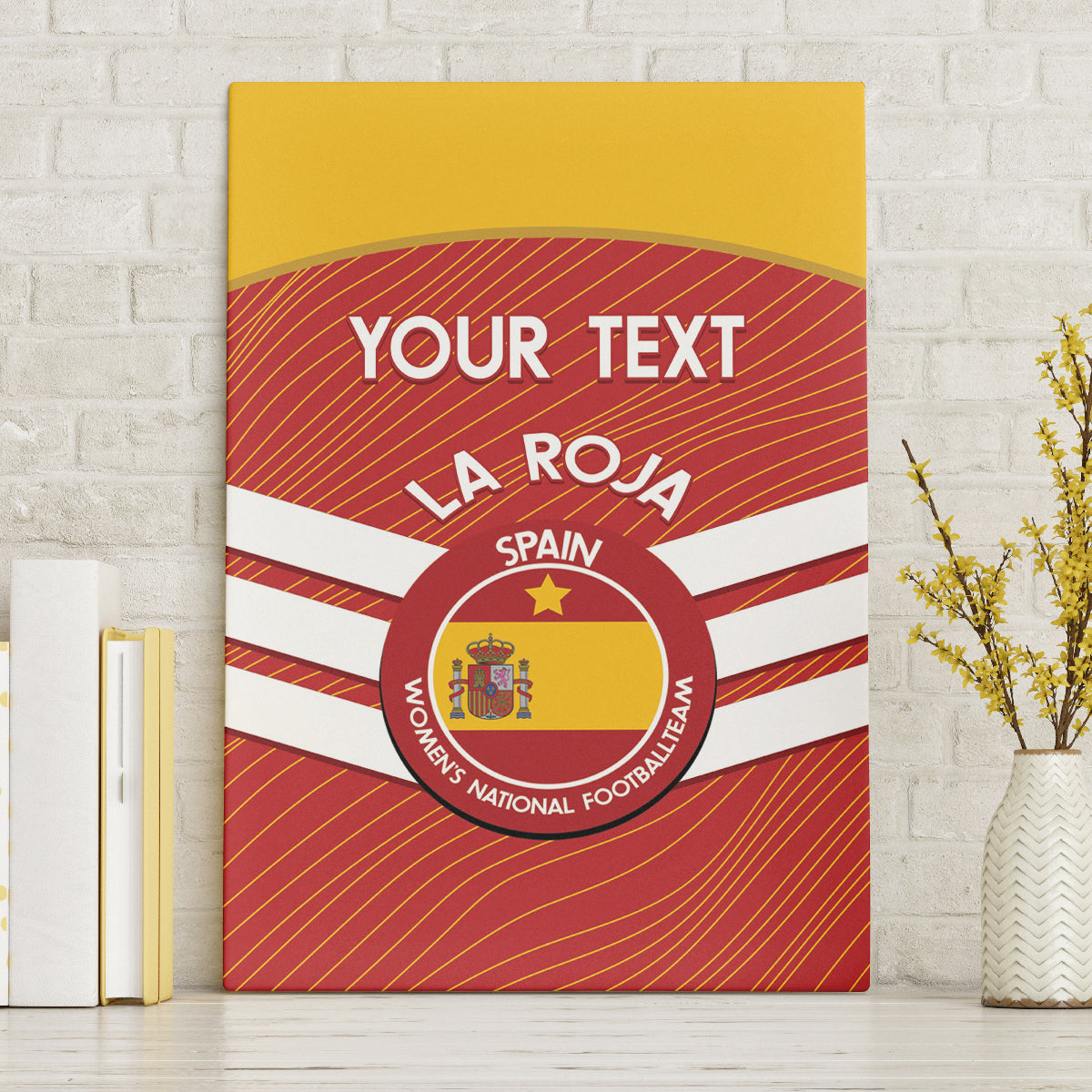 Custom Spain Football Canvas Wall Art Summer 2024 La Roja - Wonder Print Shop