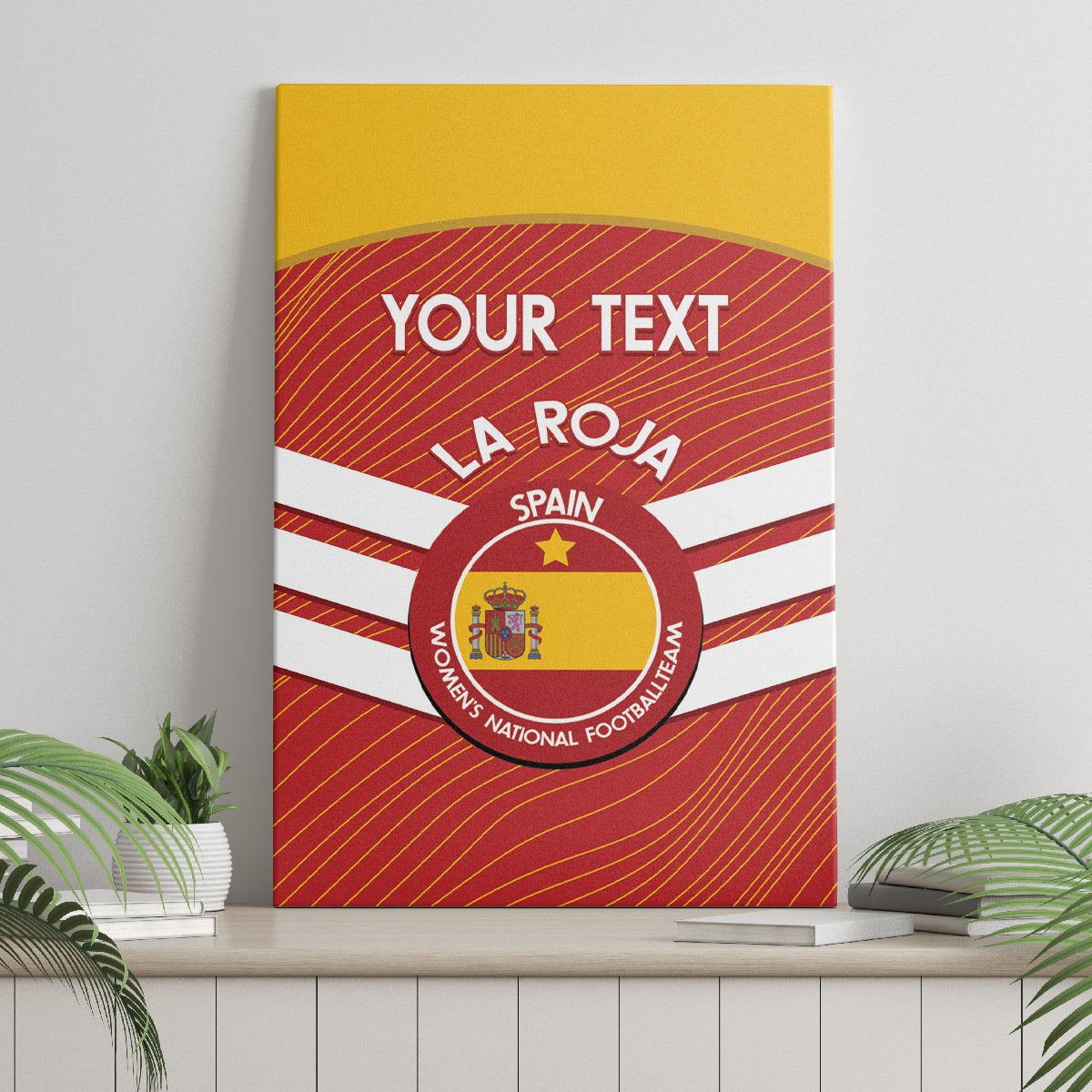 Custom Spain Football Canvas Wall Art Summer 2024 La Roja - Wonder Print Shop