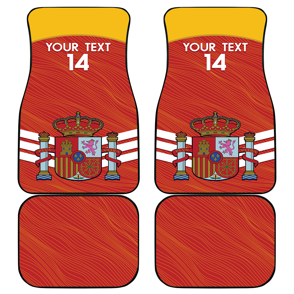 Custom Spain Football Car Mats Summer 2024 La Roja - Wonder Print Shop
