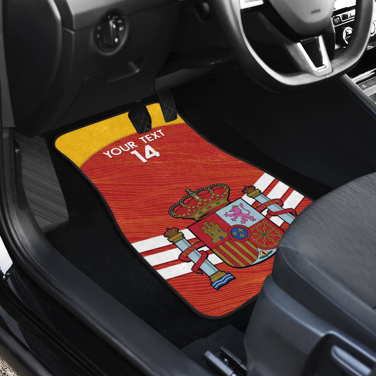 Custom Spain Football Car Mats Summer 2024 La Roja - Wonder Print Shop