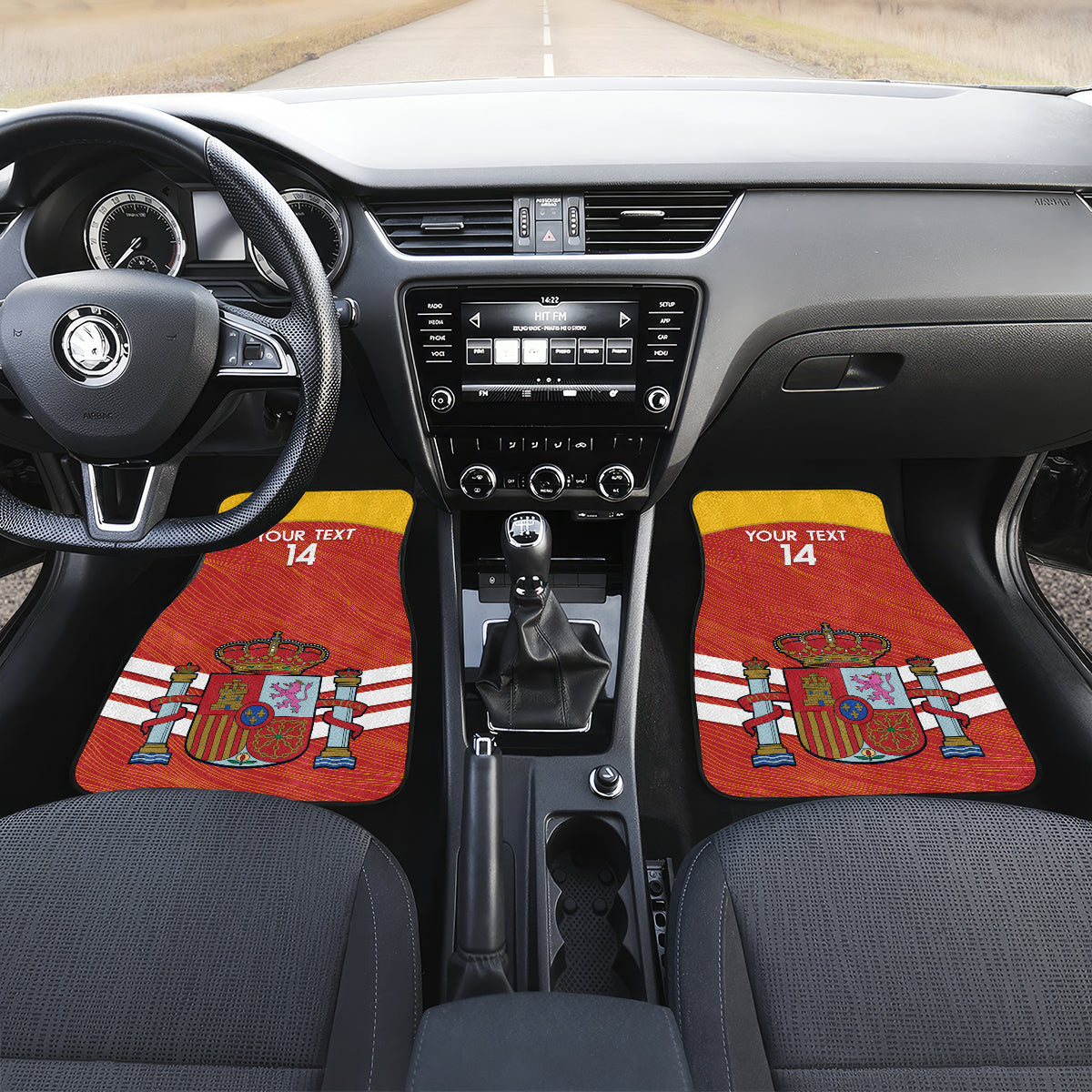 Custom Spain Football Car Mats Summer 2024 La Roja - Wonder Print Shop