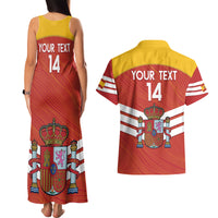 Custom Spain Football Couples Matching Tank Maxi Dress and Hawaiian Shirt Summer 2024 La Roja - Wonder Print Shop