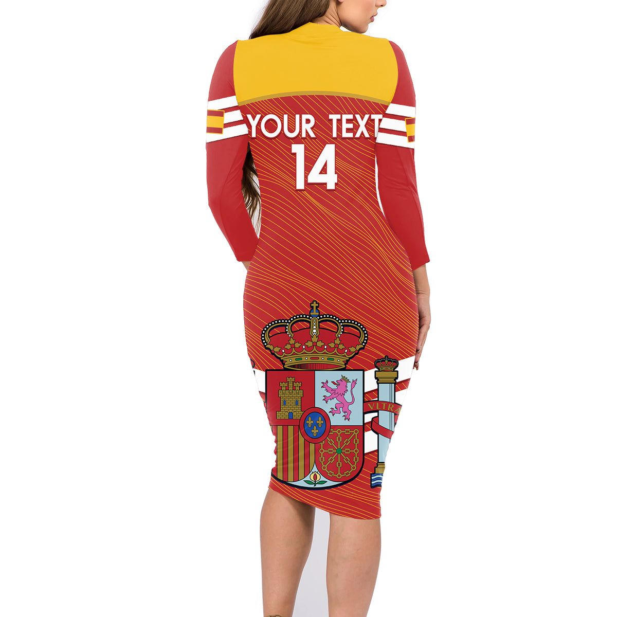 Custom Spain Football Family Matching Long Sleeve Bodycon Dress and Hawaiian Shirt Summer 2024 La Roja - Wonder Print Shop