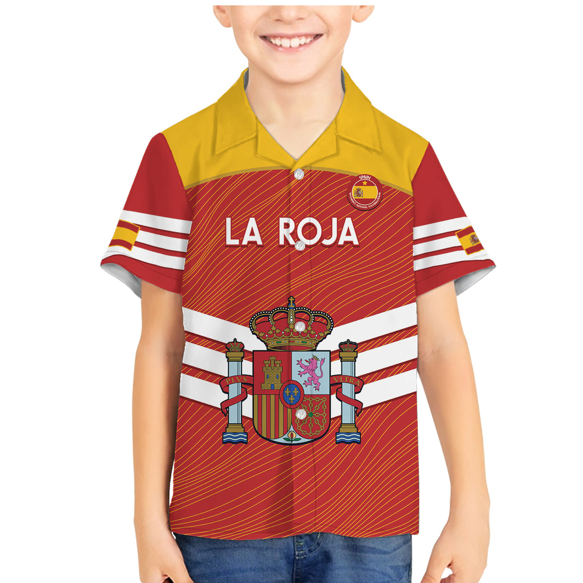 Custom Spain Football Family Matching Mermaid Dress and Hawaiian Shirt Summer 2024 La Roja - Wonder Print Shop