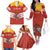 Custom Spain Football Family Matching Off The Shoulder Long Sleeve Dress and Hawaiian Shirt Summer 2024 La Roja - Wonder Print Shop