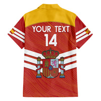 Custom Spain Football Family Matching Short Sleeve Bodycon Dress and Hawaiian Shirt Summer 2024 La Roja - Wonder Print Shop